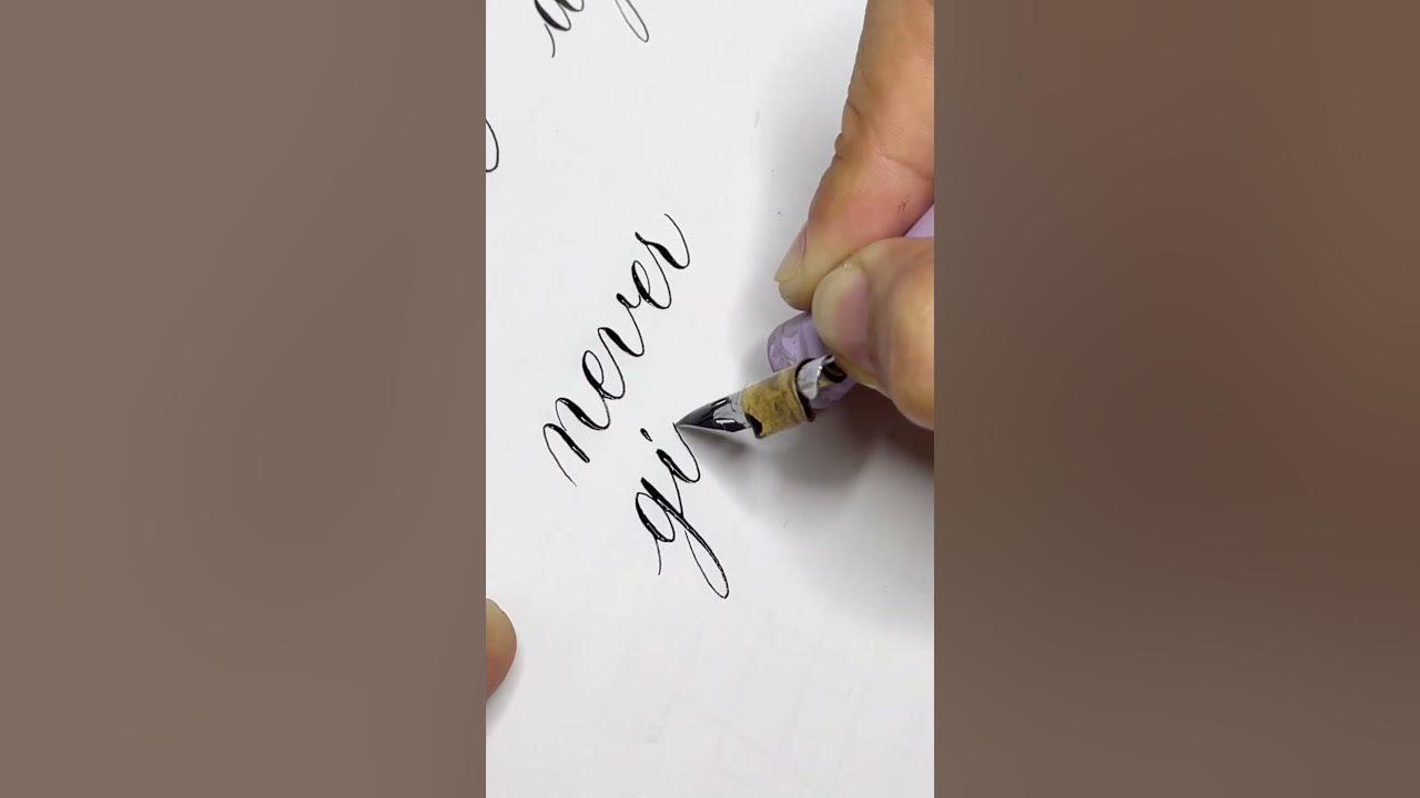 Learn how to make calligraphy using a regular pen – Vial Designs