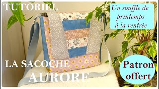 DIY couture🧵 la sacoche Aurore un souffle de printemps à la rentrée 🌺