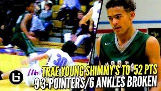 TRAE YOUNG PUTS UP 52 POINTS W/9 THREE’S & 6 ANKLE BREAKERS!