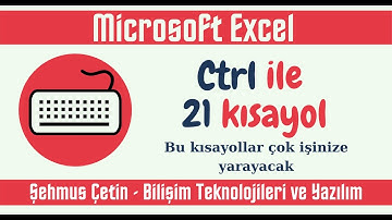 BU KISAYOLLAR ÇOK İŞİNİZE YARAYACAK(Excel