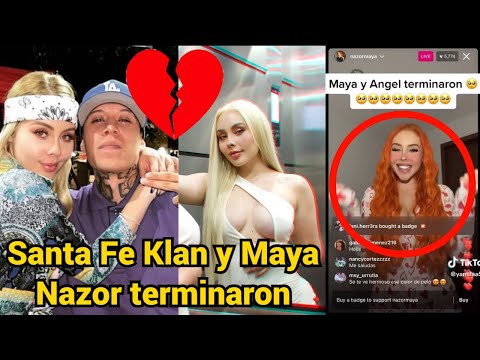 Santa Fe Klan y Maya Nazor terminaron su relación sentimental