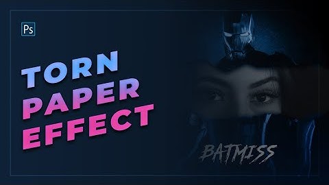 How To Create Torn Paper Style Cover Art Design | How To Design Album Cover Art In Photoshop