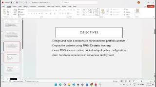Team Portfolio Website Using AWS S3 – Presentation