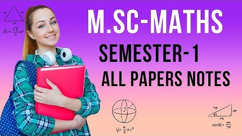 M.Sc.Maths Semester-1 के सारे Notes चाहिए तो ये Video ज़रूर देखें #bestnotes @NOTES Ki JYOTI
