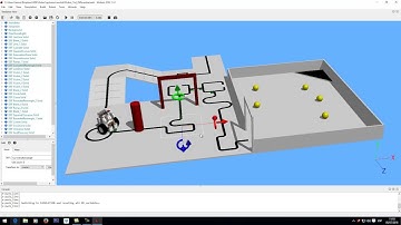 Webots line following environment