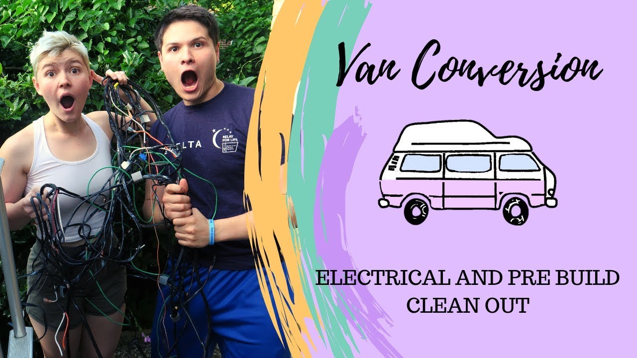 PULLING OUT WIRING AND CLEANING UP || 1991 GMC G2500 || VANLIFE VLOG