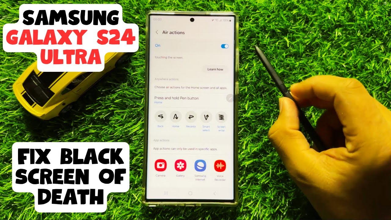 How To Fix Black Screen Of Death On Samsung Galaxy S24 Ultra - YouTube