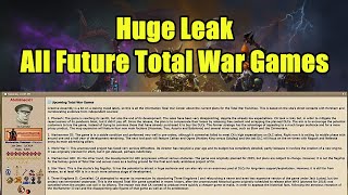 Huge Leak - The Next 5 Total War Games? 40K, Star Wars, World War 1 &amp; More