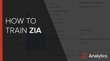 Zoho Analytics: How to train Zia