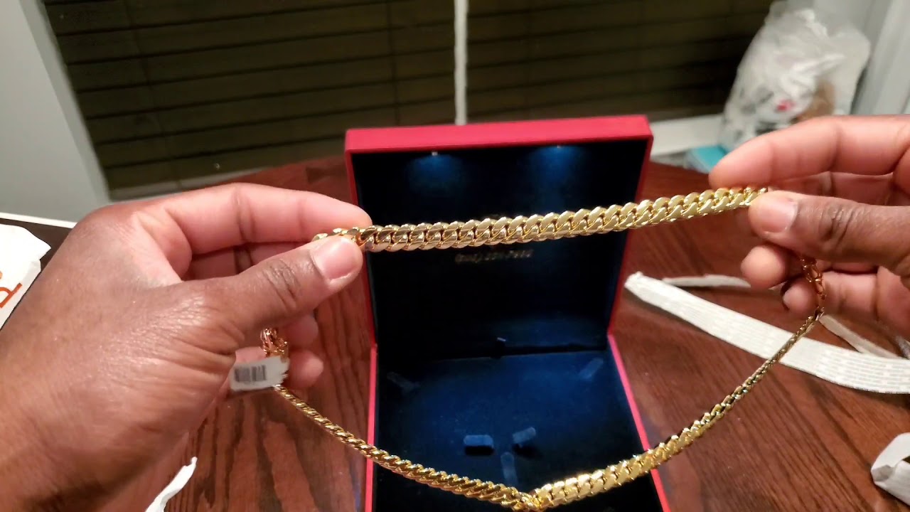 Cuban Link unboxing Daniel's jewelry inc YouTube