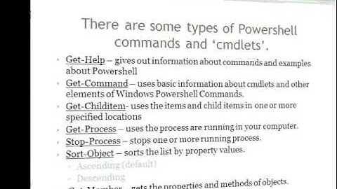 Windows 7 Project Powershell PowerPoint Presentation Video Part 1