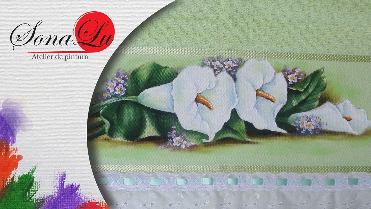 Aula 199 - Copos de Leite em Toalha de Rosto