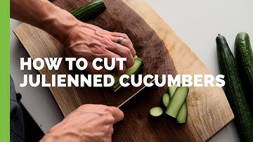 How to Prepare Julienned Cucumbers