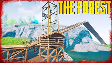 Crazy Cliff Crane Construction C**t - S3 EP7 | The Forest v0.73 (2018)