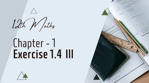 12th Maths Exercise 1.4 III sum: APPLICATION OF MATRICES AND DETERMINANTS: TN