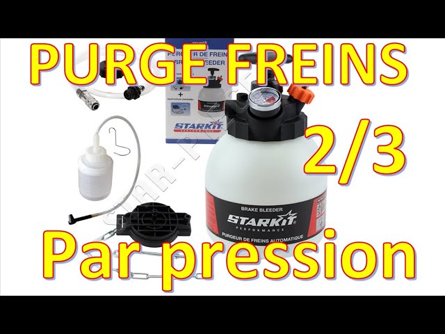 STARKIT PERFORMANCE Purgeur de Frein (3 litres) avec adaptateurs