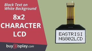 Serial COG 8x2 LCD Module I2C Character Display ST7032,Black on White