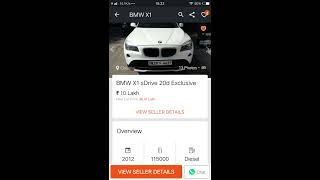 Luxury used cars app screenshot 1
