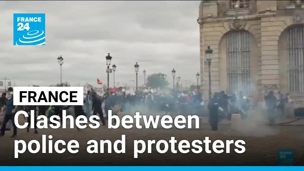 Fires and clashes erupt across France amid nationwide protests • FRANCE 24 English