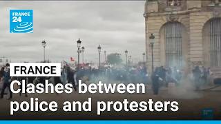 Fires and clashes erupt across France amid nationwide protests • FRANCE 24 English