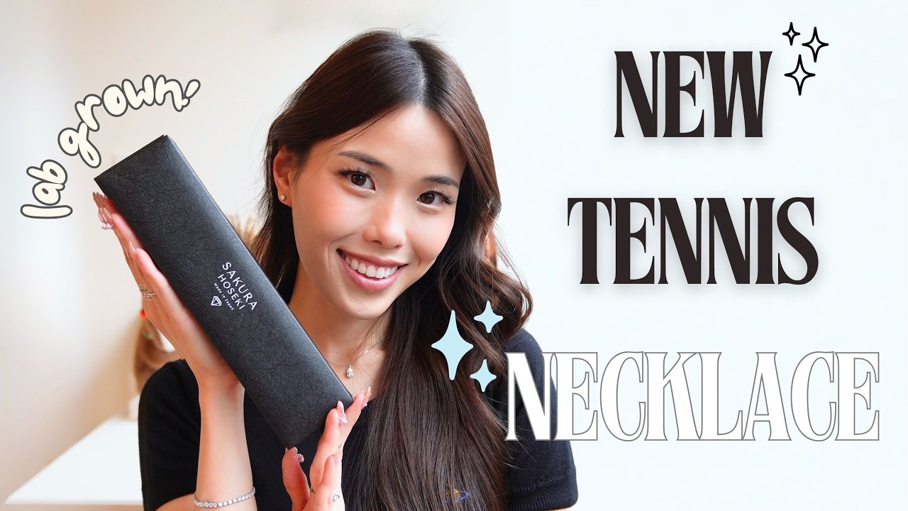 27 CT TENNIS NECKLACE?! 💎✨ | Wedding jewelry & my favorite lab grown diamonds from Sakura Hoseki!
