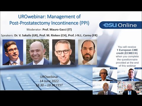 UROwebinar: Management of Post-Prostatectomy Incontinence