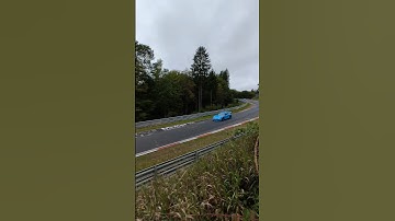 Blue Porsche GT3 RS Full send on the Nürburgring 🔥🔊 #porschegt3