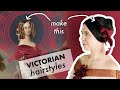 Making an Early Victorian flower+ribbon crown | History of mid-19th century Hairstyles