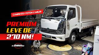 Foton eMiler 4,5 toneladas RODA 220 KM SEM RECARREGAR e NENHUMA GOTA de diesel: 100 kW de potência