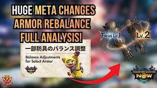 HUGE META CHANGES! ARMOR REBALANCE FULL ANALYSIS! Monster Hunter Now