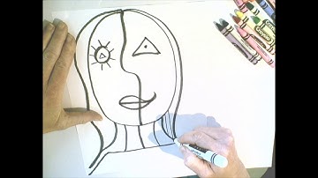 How to Draw a PICASSO STYLE SELF PORTRAIT