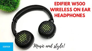 EDIFIER WH500 WIRELESS ON EAR HEADPHONES UNBOXING AND REVIEW | ENGLISH