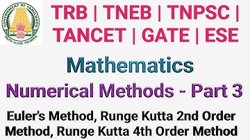 Numerical Methods - Part 3 | TRB | TNEB | TANCET | ESE | GATE | TNPSC - AE | SSC - JE | RRB - JE