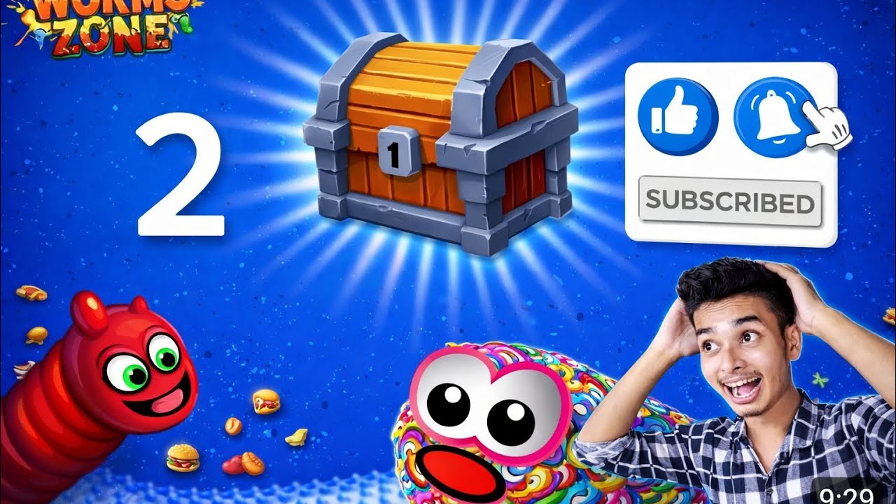 Worms Zone io Hungry Snake Game No death mod apk gameplay video#wormzone#viral#support