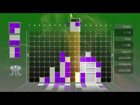 My first time EVER playing Lumines Supernova (Challenge mode u0022basicu0022)