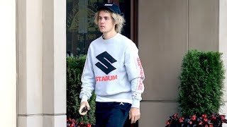 Justin Bieber Steps Out For A Pre-Workout Caffeine Boost