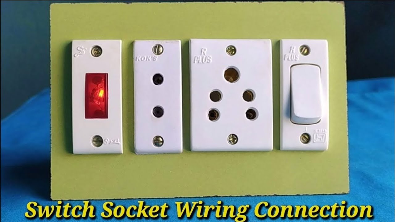 How to connect 2 sockets in 1 switch /Ek switch se 2 socket ka ...
