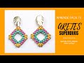 ARETES SUPERDUOS PASO A PASO/SUPERDUO EARRINGS/earrings using superduo beads