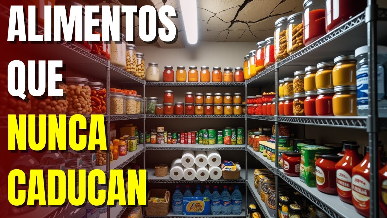 15 Alimentos Para ALMACENAR Que NUNCA CADUCAN - YouTube