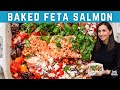 Baked Feta Salmon | Easy One Pan Meal