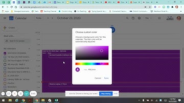 Color coding your Google Calendar