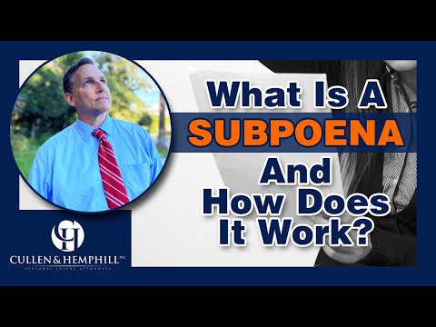 What Is a Subpoena And How Does It Work?
