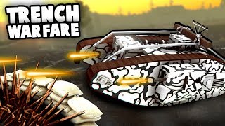 Land BATTLESHIP vs Trench Defense! World War 1 Tank Battle! (Armored Battle Crew Gameplay) screenshot 4
