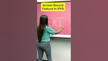 Screen record feature in IFPD. #DigitalBoard #smartboard #ekin