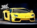 Race in a lamborghini in 360 vr racing