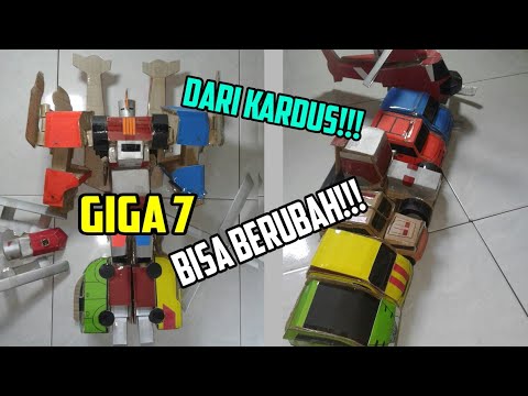 Video #39 TRANSFORMATION: Mengubah 7 Kendaraan menjadi Tobot Giga Seven (Giga Tujuh). 