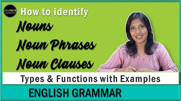 NOUNS, NOUN PHRASES & NOUN CLAUSES| Types & Usage with Examples | English Grammar