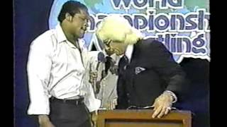 GCW - Ric Flair Tony Atlas Confrontation