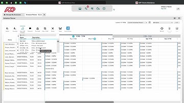 How to Schedule Shifts on ADP (using Schedule Template)