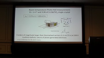 Vladimir Fridkin, "Ballistic Photovoltaic Effect in Ferroelectric Barium Titanate"